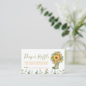 Windeln Raffle Green Rain Boots Begleitkarte (Stehend Vorderseite)