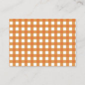 Windeln Raffle Modern Fall Pumpkin Baby Dusche Begleitkarte (Rückseite)