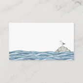 Windeln Raffle Nautical Baby Dusche Begleitkarte (Rückseite)