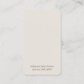 Windeln Raffle Neutral Boho Kinderzimmer Babydusch Begleitkarte (Rückseite)