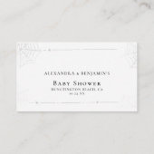 Windeln Raffle Niedlich Halloween Monster Kinderdu Begleitkarte (Rückseite)