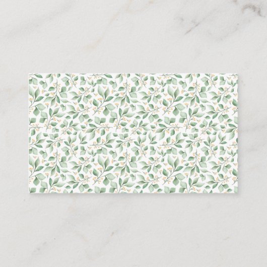 Windeln Raffle Niedlich Woodland Animals Kinderdus Begleitkarte (Rückseite)