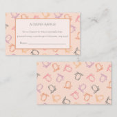 Windeln Raffle Niedlicher Kürbis im Patch Baby Begleitkarte (Vorne/Hinten)