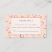 Windeln Raffle Niedlicher Kürbis im Patch Baby Begleitkarte (Vorderseite)