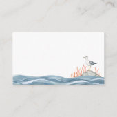 Windeln Raffle Pink Nautical Baby Dusche Begleitkarte (Rückseite)