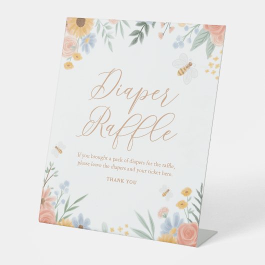 Windeln Raffle Schild Sweet wie Bier Baby Dusche (Vorderseite)