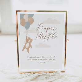 Windeln Raffle Schild Wir können frühzeitig abwart