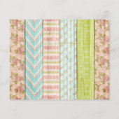 Windeln Raffle Shabby Rose Kinderdusche Eintrittsk Flyer (Hinten)