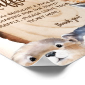 Windeln Raffle Slice Animal Baby Dusche Spielzeich Poster (Ecke)