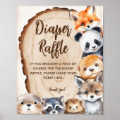 Windeln Raffle Slice Animal Baby Dusche Spielzeich Poster (Vorne)
