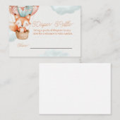 Windeln-Raffle-Spielkarte für Babydusche Mitteilungskarte (Vorne/Hinten)