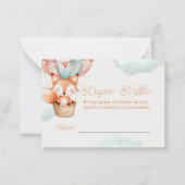 Windeln-Raffle-Spielkarte für Babydusche Mitteilungskarte (Vorderseite)