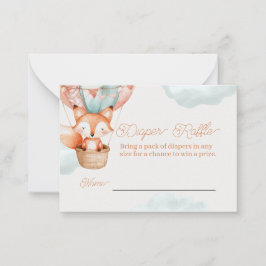 Windeln-Raffle-Spielkarte für Babydusche Mitteilungskarte