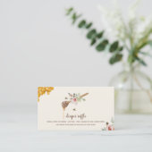 Windeln Raffle Sweet as Can beey Wand Baby Begleitkarte (Stehend Vorderseite)