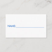 Windeln Raffle Ticket Elephant Babydusche, blau Begleitkarte (Rückseite)