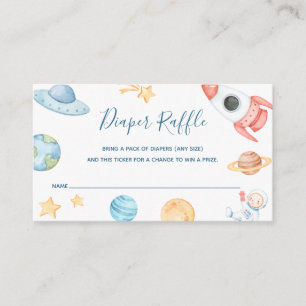 Windeln-Raffle-Ticket für Babydusche Begleitkarte