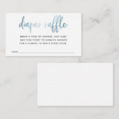 Windeln-Raffle-Ticket für Babydusche Begleitkarte (Vorne/Hinten)