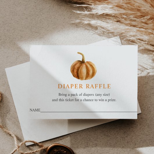 Windeln-Raffle-Ticket für Babydusche Begleitkarte