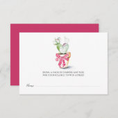 Windeln-Raffle-Ticket, kleine Süße Begleitkarte (Vorne/Hinten)