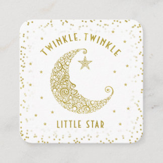 Windeln Raffle Twinkle Little Star Baby Dusche Gol Begleitkarte