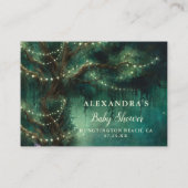 Windeln Raffle verzauberte Wälder Rosa Pilze Begleitkarte (Rückseite)