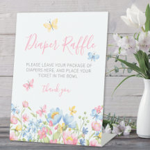 Windeln Raffle Wildblume Kinderdusche