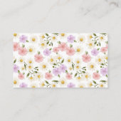 Windeln Raffle Wildblumen Gänsedusche Begleitkarte (Rückseite)