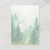 Windeln Raffle Woodland Tiere Babydusche Begleitkarte (Rückseite)