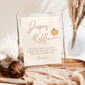 Windeln-Raffle-Zeichen, Fall Pumpkin Baby-Dusche Poster