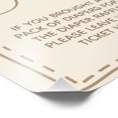 Windeln Ruffle Rustikales Niedlich Bear Baby Duste Fotodruck (Ecke)