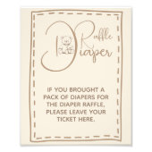 Windeln Ruffle Rustikales Niedlich Bear Baby Duste Fotodruck (Vorne)