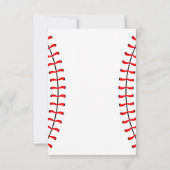 Windeln und Dugouts Baseball Baby Shower laden ein Einladung (Rückseite)