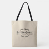 Windeln und Kaffee Ironic Funny Retro Restaurant Tasche (Vorderseite)