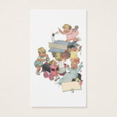 Windeln, Vintage Kinder mit Spielzeugzügen (Rückseite)