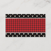 Windeln, Waldhirsche, Buffalo Kariert Begleitkarte (Rückseite)