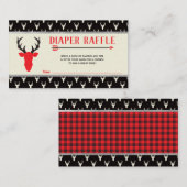 Windeln, Waldhirsche, Buffalo Kariert Begleitkarte (Vorne/Hinten)