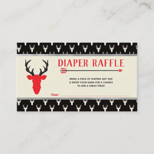 Windeln, Waldhirsche, Buffalo Kariert Begleitkarte (Vorderseite)