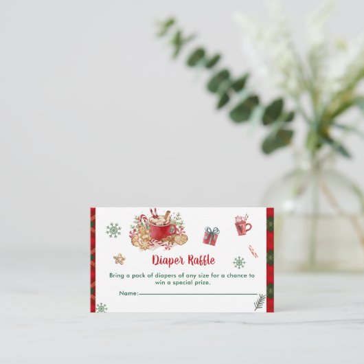 Windeln Weihnachtsweihnachtskekse Begleitkarte (Stehend Vorderseite)