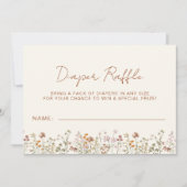 Windeln Wildblume Terracotta Kinderdusche Einladung (Vorderseite)