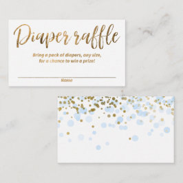 Windelraffinerie - blau, goldfarben Kinderdusche Begleitkarte