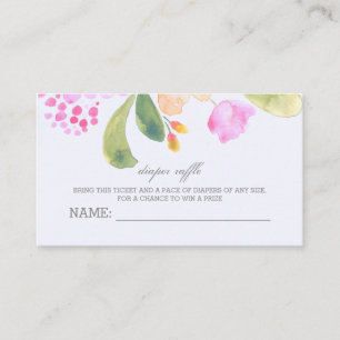 Windelraffle-Karten Begleitkarte