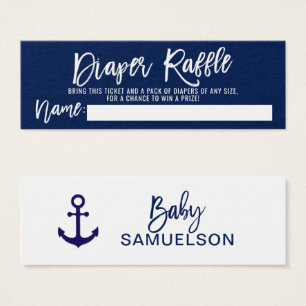 WINDELRAFFLE Karten-Marine-SeeBabyparty