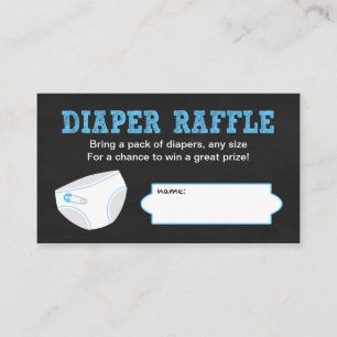 Windelraffle-Karten-/Tafeljungen-Babyparty Begleitkarte
