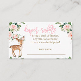 Windelrutsche für ein Mädchen Begleitkarte