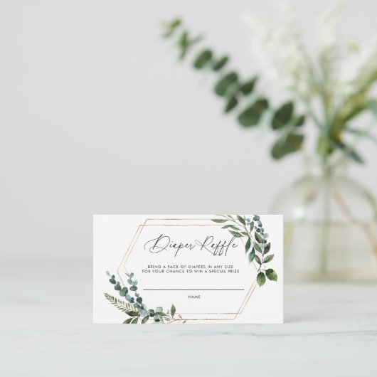 Windelwanne Babydusche Begleitkarte (Stehend Vorderseite)