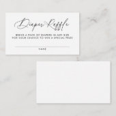 Windelwanne Babydusche Begleitkarte (Vorne/Hinten)