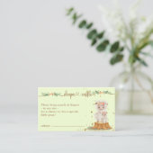 Windelwanne Begleitkarte (Stehend Vorderseite)