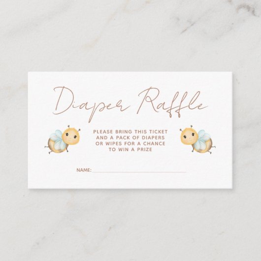 Windelwanne Niedliche Hummel Geschlecht Neutrale D Begleitkarte (Vorderseite)