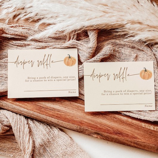 Windelwaschkarte, Fall Pumpkin Babydusche Einladung