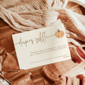 Windelwaschkarte, Fall Pumpkin Babydusche Einladung